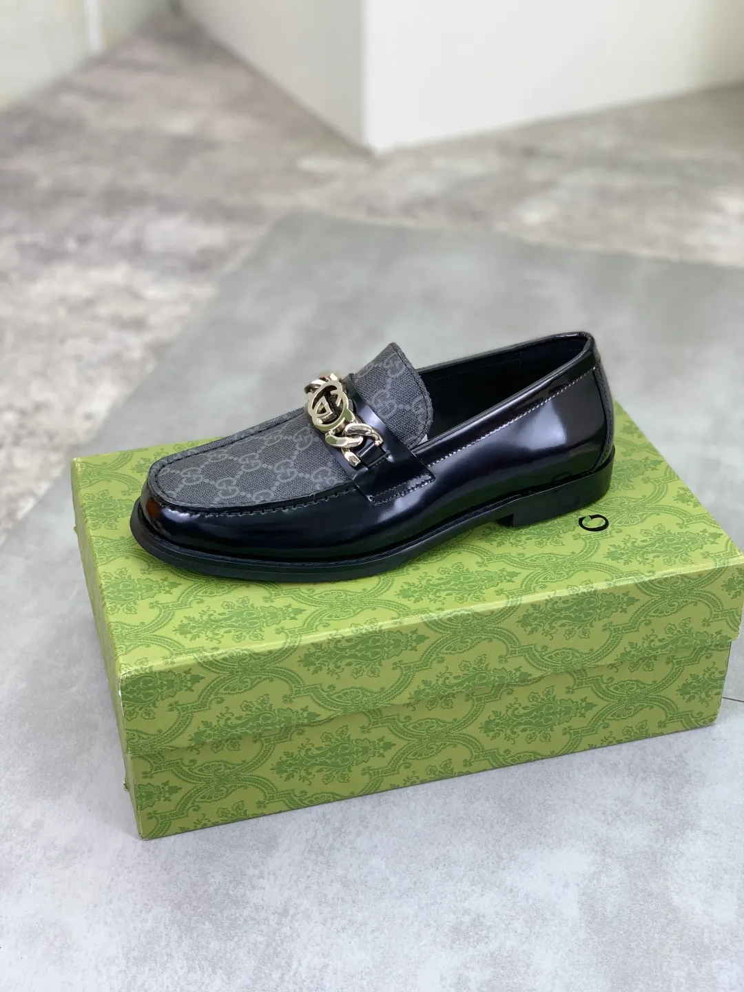 Men's men's shoes 💰P480 [New style] Water-dyed cowhide 💰💎💎💎 [Gucci] GUCCI high-end men's formal business leather shoes, original order 1:1 authentic goods! Original imported high-end open-edge beaded calfskin, original metal buckle, imported first-layer cowhide lining for feet, original outsole, men's shoe size: 38-45, 2️⃣ colors available